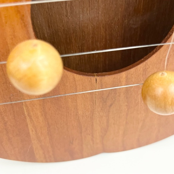 Vintage Appalachian Apple Wooden Door Harp Handcrafted Artist Signed 2001 - Picture 10 of 16